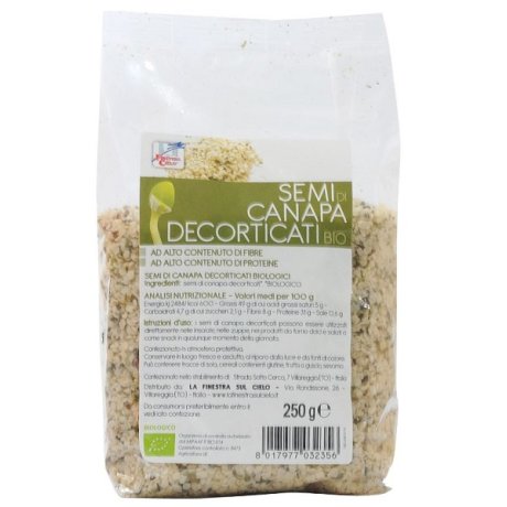 FSC SEMI DI CANAPA DECORTICATI BIO AD ALTO CONTENUTO DI FIBRA 250 G