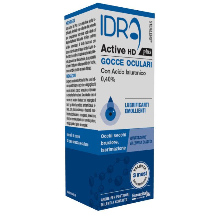 CCE OCULARI STERILENS IDRA ACTIVE HD PLUS 10 ML CON ACIDO IALURONICO 0,40%