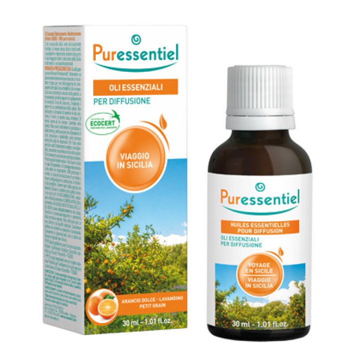 PURESSENTIEL MISCELA DIFFUSIONE VIAGGIO SICILIA 30 ML