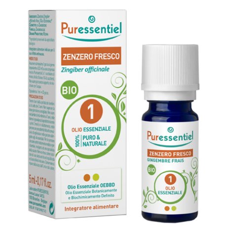 PURESSENTIEL ZENZERO FRESCO OLIO ESSENZIALE BIO 5 ML