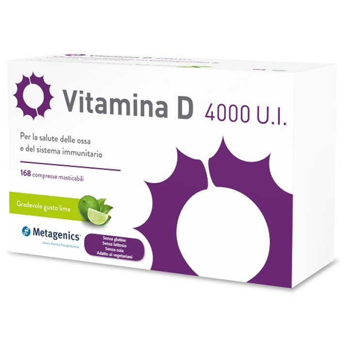 VITAMINA D 4000UI 168 COMPRESSE MASTICABILI