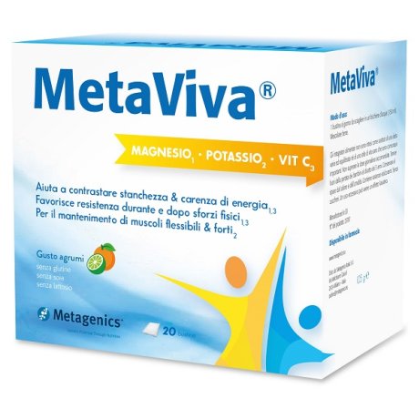 METAVIVA MAGNESIO POTASSIO VITAMINA C 20 BUSTINE