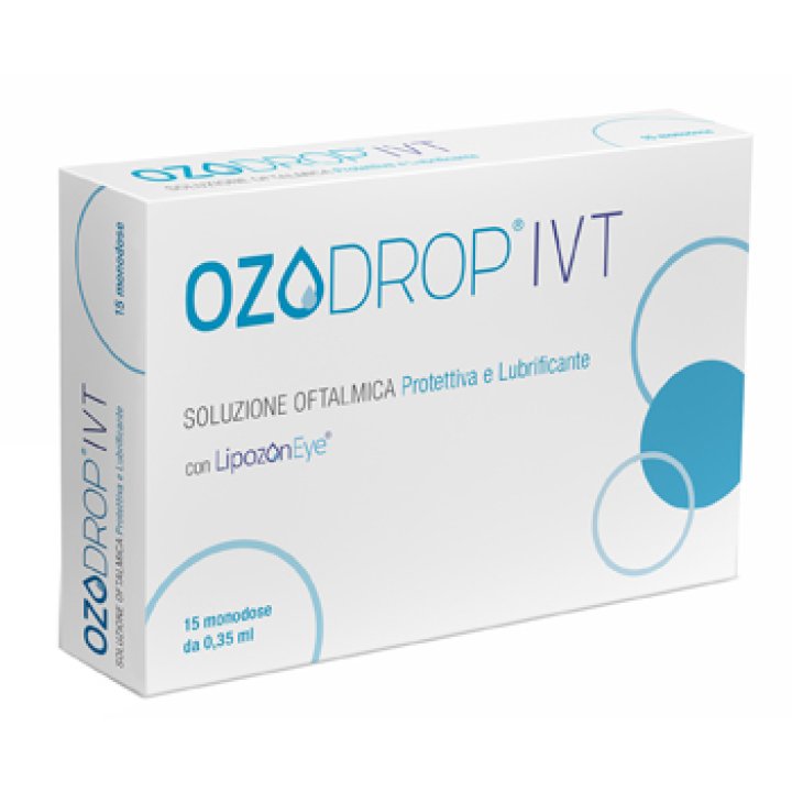 OZODROP IVT SOLUZIONE OFTALMICA BASE DI OLIO OZONIZZATO IN FOSFOLIPIDI 15 MONODOSI 0,35 ML 3 STRIP IN ALLUMINIO DA 5 MONE CADAUNA