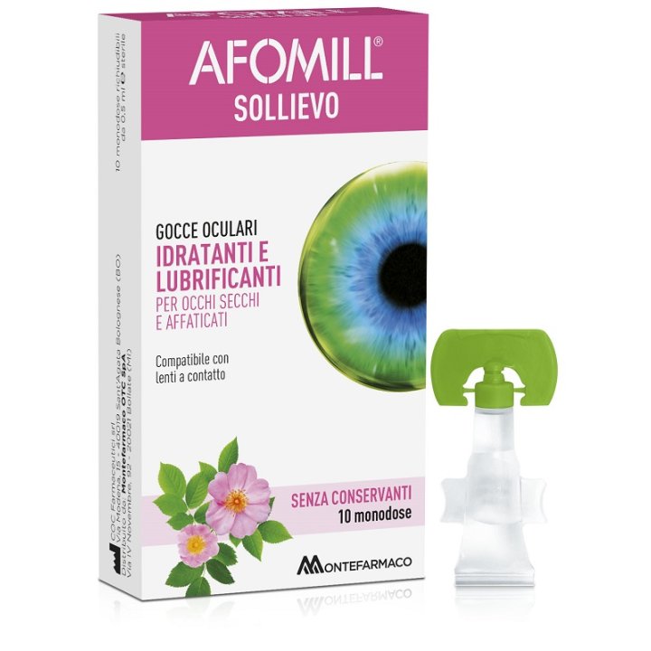 Afomill sollievo cce oculari occhi - 10 fiale da 0,5 Ml