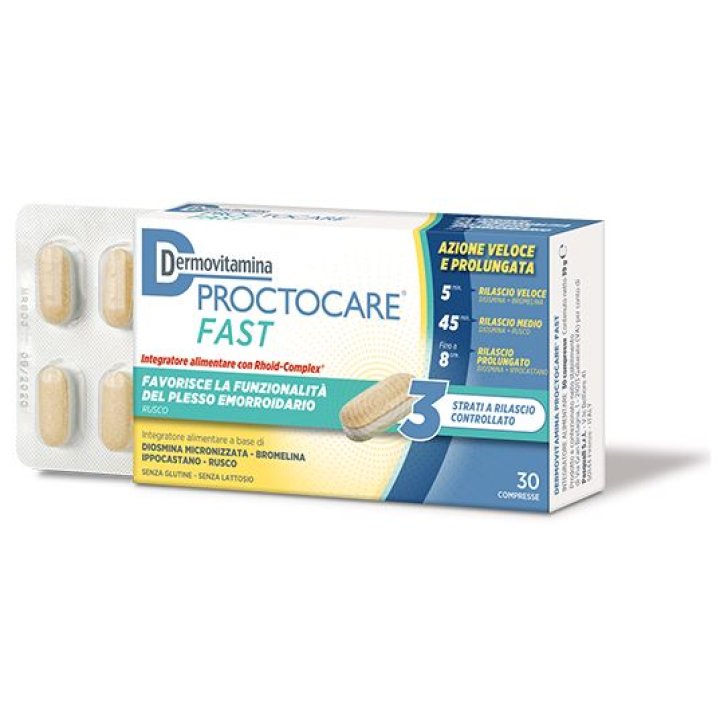 DERMOVITAMINA PROCTOCARE FAST 30 COMPRESSE