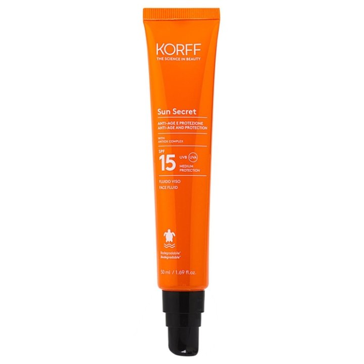 KORFF SUN SECRET FLUIDO VISO SPF15