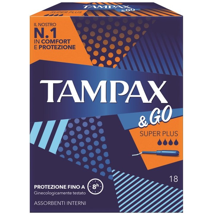 TAMPAX & ASSORBENTE INTERNO SUPER PLUS 18 PEZZI