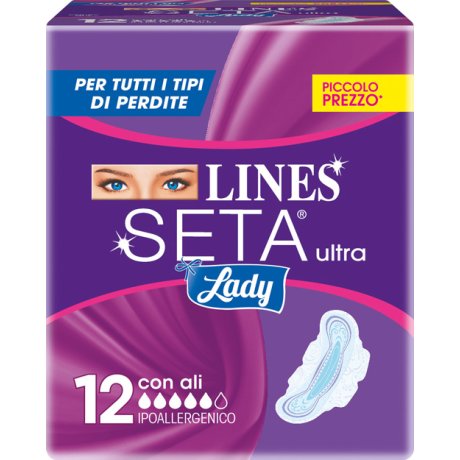 LINES SETA ULTRA LADY CON ALI 12 PEZZI