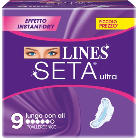 LINES SETA ULTRA ASSORBENTI LUNGHI 9 PEZZI