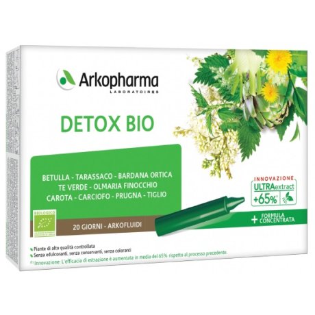 ARKOFLUIDI ULTRA SUONI DETOX BIO 20 FIALE