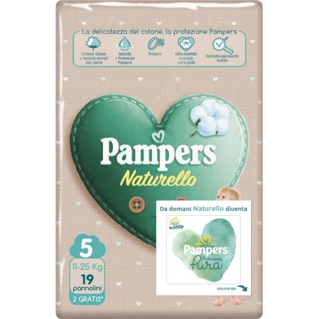 PAMPERS NATUR JUNIOR CP 17 PEZZI + 2