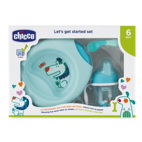 CHICCO SET PAPPA 6 MESI+ AZZURRO