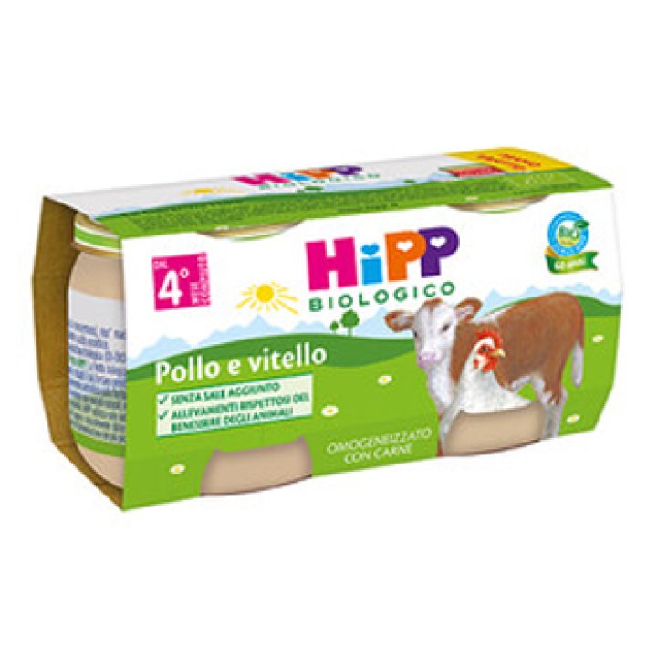 HIPP BIO HIPP BIO OMOGENEIZZATO POLLO VITELLO 2X80 G