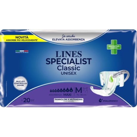 PANNOLONE MUTANDA LINES SPECIALIST CLASSIC MM MAXI 20 PEZZI