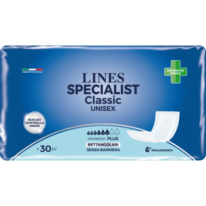 PANNOLONE RETTANLARE LINES SPECIALIST CLASSIC SENZA BARRIERA 30 PEZZI