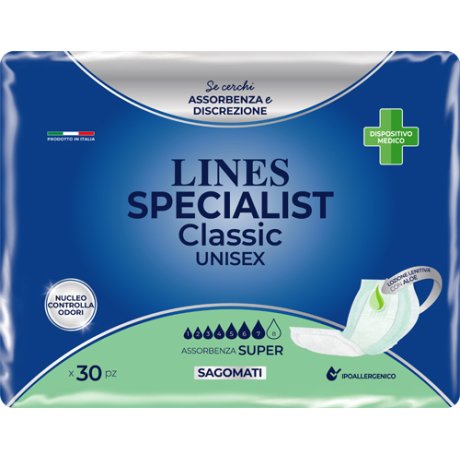 PANNOLONE LINES SPECIALIST CLASSIC SAMATO SUPER 30 PEZZI