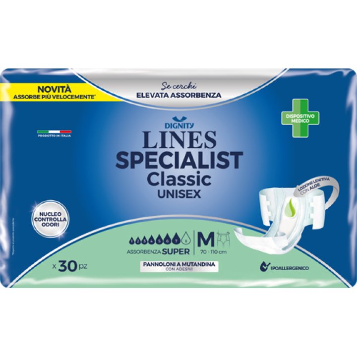 PANNOLONE MUTANDINA LINES SPECIALIST CLASSIC SUPER ULTRA MM 30 PEZZI