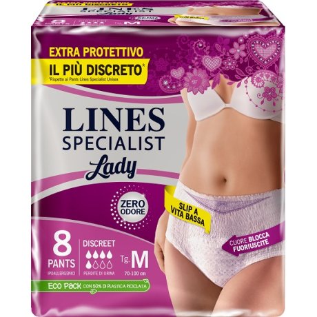 LINES SPECIALIST PANTS DISCREET M FARMA 8 PEZZI