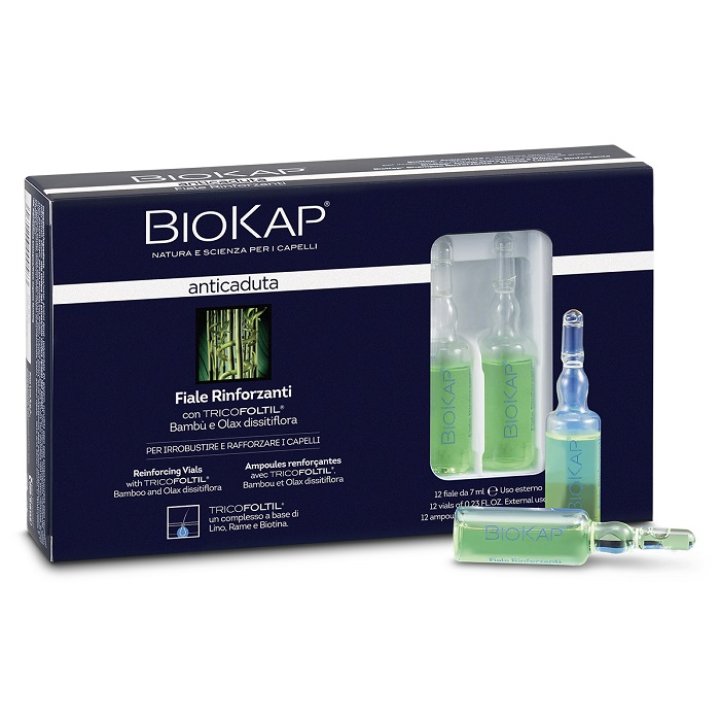 BIOKAP FIALE RINFORZANTI ANTICADUTA CON TRICOLTIL 12 PEZZI DA 7 ML NEW