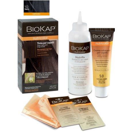 BIOKAP NUTRICOLOR 1,0 NERO TINTA TUBO + FLACONE