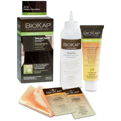 BIOKAP NUTRICOLOR DELICATO 4,05 NEW CASTANO CIOCCOLATO TINTA 140 ML