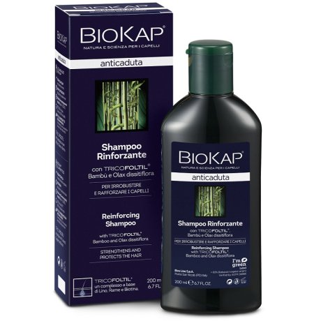 BIOKAP SHAMPOO RINFORZANTE ANTICADUTA CON TRICOFOLTIL NUOVA FORMULA 200 ML BIOKAP SHAMPOO RINFORZANTE ANTICADUTA CON TRICOFOLTIL NUOVA FORMULA 200 ML