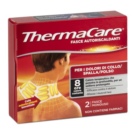 FASCE AUTORISCALDANTI A CALORE TERAPEUTICO THERMACARE COLLO/SPALLA/POLSO 2 PEZZI