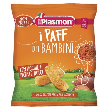 PLASMON DRY SNACK PAFF LENTICCHIE-PATATA DOLCE 15 G