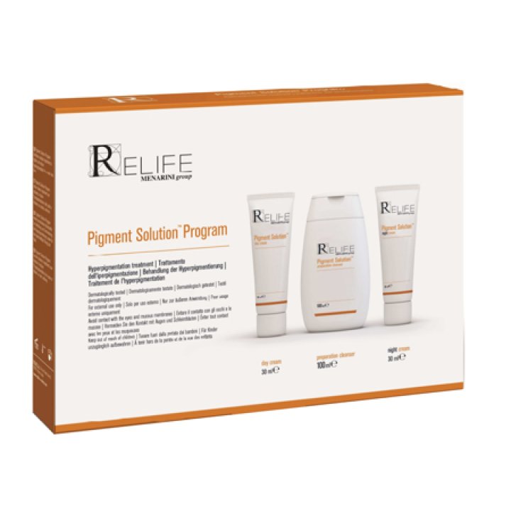 PIGMENT SOLUTION PROGRAM KIT DAY CREAM 30 ML + NIGHT CREAM 30 ML + CLEANSER 100 ML NUOVO PACKAGING MULTILINGUA