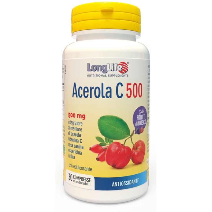 LONGLIFE ACEROLA C500 FRUTTI DI BOSCO 30 COMPRESSE