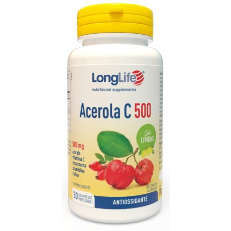 LONGLIFE ACEROLA C500 LIMONE 30 COMPRESSE