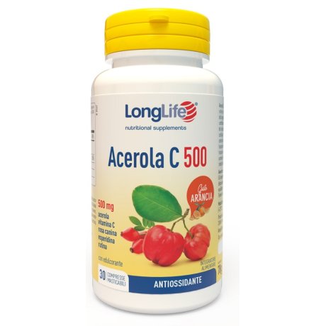 LONGLIFE ACEROLA C500 ARANCIA 30 COMPRESSE