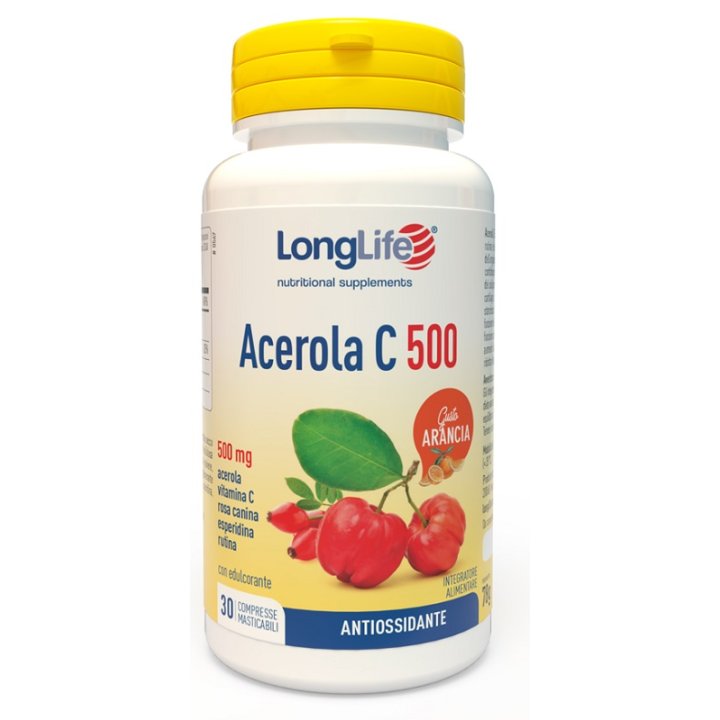 LONGLIFE ACEROLA C500 ARANCIA 30 COMPRESSE