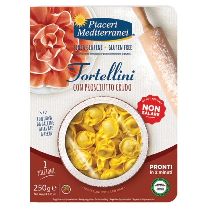 PIACERI MEDITERRANEI TORTELLINI PROSCIUTTO 250 G