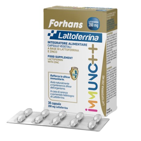 FORHANS LATTOFERRINA IMMUNO++ 200 MG LATTOFERRINA 30 CAPSULE