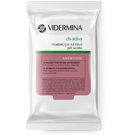 VIDERMINA CLX ATTIVA 15 SALVIETTE INTIME DETERGENTI