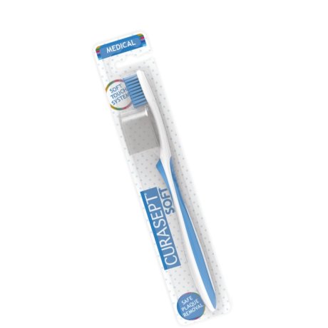 CURASEPT SPAZZOLINO SOFT MEDICAL COLORE AZZURRO