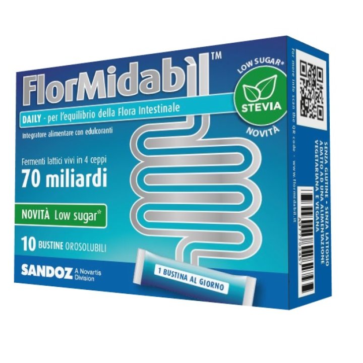 FLORMIDABIL DAILY 10 BUSTINE CON STEVIA