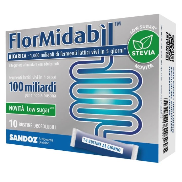 FLORMIDABIL RICARICA 10 BUSTINE CON STEVIA