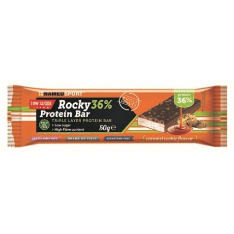 ROCKY 36% PROTEIN BAR CARAMEL COOKIE BOX DA 12 BARRETTE DA 50 G