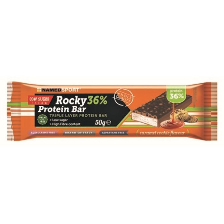 ROCKY 36% PROTEIN BAR CARAMEL COOKIE BARRETTA 50 G