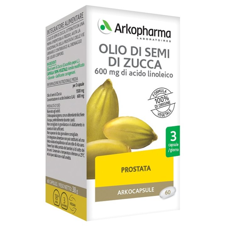 ARKOCAPSULE OLIO SEMI ZUCCA BIO 60 CAPSULE