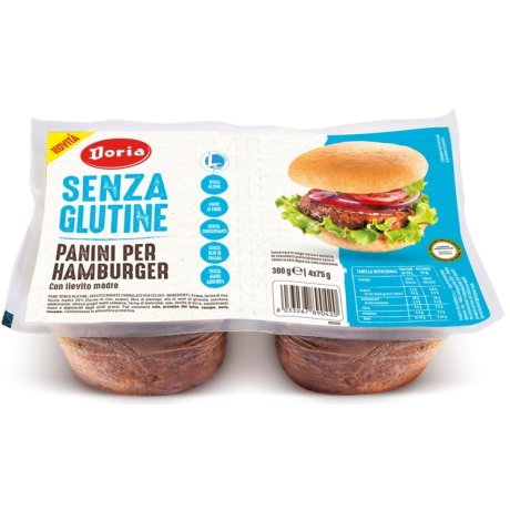 DORIA PANINI HAMBURGER 4X50 G