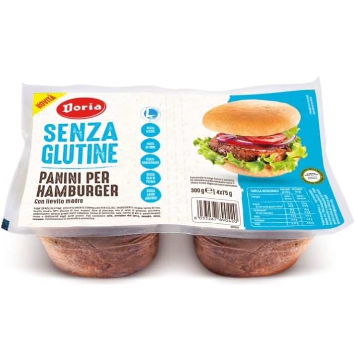 DORIA PANINI HAMBURGER 4X50 G