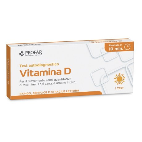 PROFAR TEST VITAMINA D RILEVAZIONE SEMI-QUANTITATIVA VITAMINA D NEL SANGUE UMANO INTERO 1 PEZZO