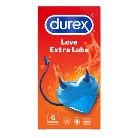 DUREX LOVE EXTRA LUBE 6PZ