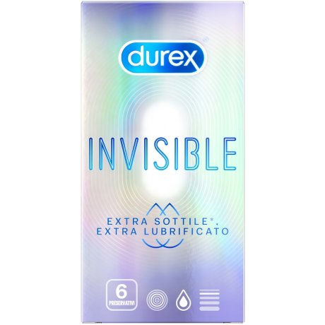 DUREX INVISIBLE EXTRA LUBRIFICANTE 6 PEZZI