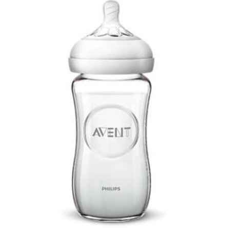 AVENT BIB NAT VETRO 240ML