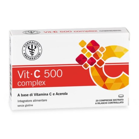 Vit-C 500 Complex Integratore Alimentare di Vitamina C - 20 compresse