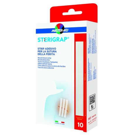 MASTER-AID STERIGRAP STRIP ADESIVO SUTURA FERITE 100X12 MM 6 PEZZI